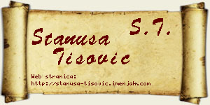 Stanuša Tišović vizit kartica